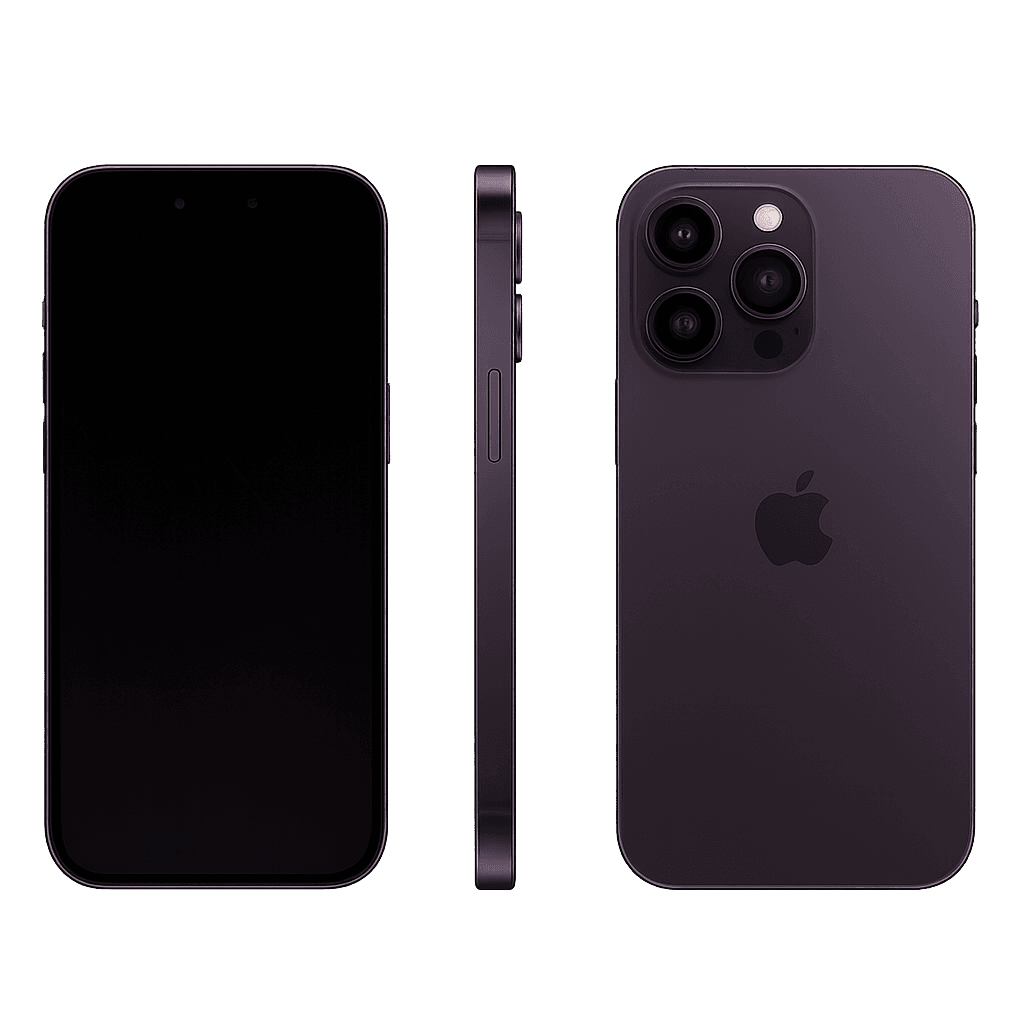 Illustration of a Grade A / A− device, front, side and back